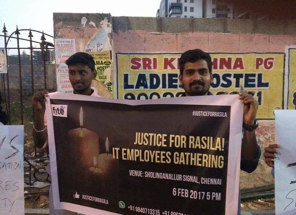 IT Employees gathering , Justice for Rasila